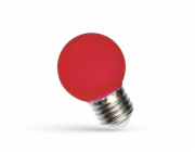 LED žárovka, Spectrum, P45, 1W, E27, červená barva