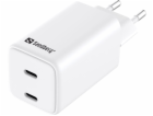 Sandberg 441-56 AC Charger Dual USB-C PD65W EU