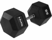 Pogumovaná činka HMS Hex Pro 1 x 50 kg