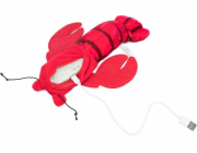 Krevetka Trixie Wriggle, hračka pro kočky, červená, 23 cm, s catnip
