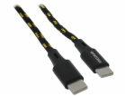PATONA kabel USB-C/USB-C, Power delivery 30W, opletený, 60cm
