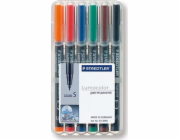 Staedtler STAEDTLER Folienstift Lumocolor S perm 6St