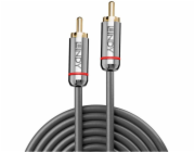Lindy RCA (Cinch) - RCA (Cinch) kabel 3m stříbrný (35341)