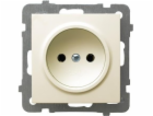 Ospel Single socket 16A ecru (GP-1G/m/27)