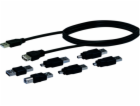 Schwaiger USB-A USB kabel – univerzální 1,5 m černý (CAUS...
