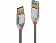 Lindy USB-A - USB-A kabel USB 0,5 m šedý (36625)