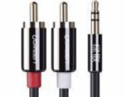 Ugreen Jack 3,5 mm - RCA (Cinch) kabel x2 3 m černý (10590)