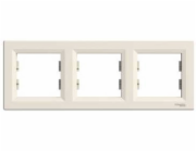 Schneider Electric Triple rám Asfora horizontální krémová EPH5800323
