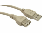 Gembird USB-A - USB-A kabel USB 0,75 m šedý (CCUSB2AMAF75CM)