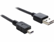 Delock USB kabel USB-A - miniUSB 5 m černý (83365)