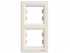 Schneider Electric Double frame Asfora cream EPH5810223