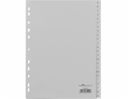 Odolný DURABLE Zahlenregister A4 gepr Taben 1-52 PP volldeck. grau