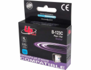 Inkoust UPrint B-123C / LC-123C (azurový)