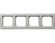 Rám Ospel Sonata 4x stříbrný (R-4R/38)