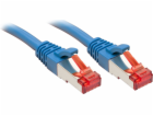Lindy RJ-45/RJ-45, kat.6, S/FTP, modrá, 1,5m (47718)
