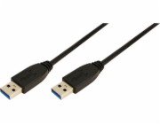 LogiLink USB-A - USB-A USB kabel 2 m černý (KabelUSB3.0TypAdoTypAd)