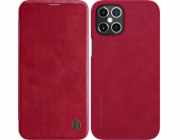 Nillkin Nillkin Qin kožené pouzdro s pouzdrem pro iPhone 12 Pro Max červené univerzální