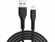 Libox USB-A - Lightning USB kabel 1 m černý (LB0097NEW)