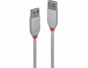 Lindy USB kabel USB-A – USB-A 0,5 m šedý (36711)