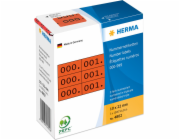Herma samolepící etikety 3x / 10 x 22mm červeno-černá (4802)