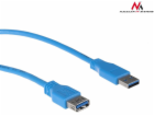 Maclean USB-A – USB-A kabel USB 3 m Modrý (MCTV-585)