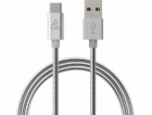 BlueLounge USB-A – USB-C kabel USB 1 m stříbrný (613362)