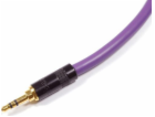 Melodika Jack 3,5mm - Jack 3,5mm kabel 0,75m fialový