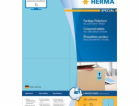 Herma barevné štítky, A4, 105 x 148 mm, modré, snímatelné...