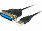 Equip Equip Adaptérkabel USB St -> Parallel St 1,5M černá...