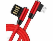 Libox USB-A - microUSB USB kabel 1 m červený (LB0149)