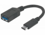Manhattan USB-C – USB adaptér černý (355285)