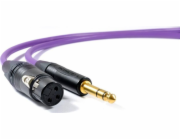 Melodika Jack 6,3mm - XLR kabel 20m fialový