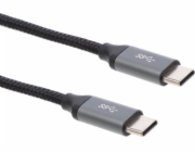 Montis USB-C - USB-C USB kabel 1 m Černostříbrný (MT004)