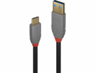 Lindy USB-A - USB-C USB kabel 1 m šedý (36911)