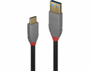 Lindy USB-A - USB-C USB kabel 1 m šedý (36911)