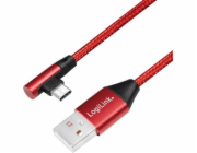 LogiLink USB-A - USB-C USB kabel 0,3 m červený (CU0145)