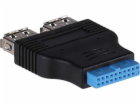Akyga adaptér 2 x USB 3.0 - 19-pin (AK-CA-58)