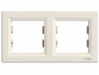 Schneider Electric Dvojitý rám Asfora horizontální krémov...