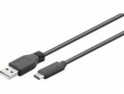 Goobay USB-A - USB-C USB kabel 1 m černý (55468)