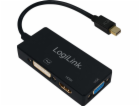 LogiLink DisplayPort Mini AV adaptér - HDMI - D-Sub (VGA)...