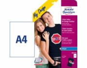 Přenosové fólie na trička Avery Zweckform na barevné látky, 4 listy