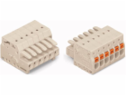 Zásuvka Wago MCS-MINI, 10-pólová, světle šedá, rozteč 3,5...