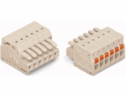 Zásuvka Wago MCS-MINI, 10-pólová, světle šedá, rozteč 3,5 mm (2734-110)