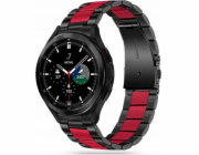 Tech-Protect náramek Tech-protect nerezové hodinky Samsung Galaxy Watch 4 40/42/44/46 mm černá/červená