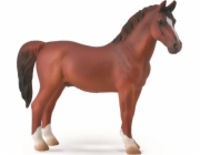 Figurka Collecta Stallion Hackey, kaštan