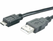 MediaRange USB-A - microUSB USB kabel 1,2 m černý (MRCS138)
