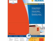 Štítky Herma Color, A4, 105 x 148 mm, červené, snímatelné - 4562