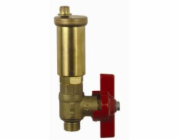 Afriso Automatický odvzdušňovací ventil 3/8 Solar s kulovým ventilem 6b 150 stupňů C (77996)