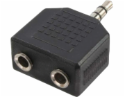LogiLink Jack 3,5 mm – 2x Jack 3,5 mm černý (CA1002)