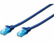 Digitus DIGITUS CAT 5e U-UTP patch kabel PVC AWG 26/7 délka 25m barva modrá